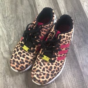 Adidas cheetah print shoes